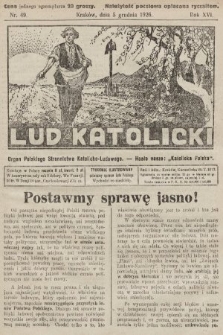 Lud Katolicki : organ Polskiego Stronnictwa Katolicko-Ludowego. 1926, nr 49