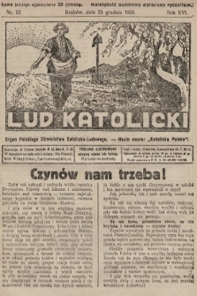 Lud Katolicki : organ Polskiego Stronnictwa Katolicko-Ludowego. 1926, nr 52