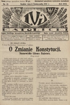 Lud Katolicki : organ Polskiego Stronnictwa Katolicko-Ludowego. 1928, nr 42