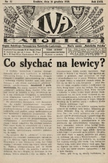 Lud Katolicki : organ Polskiego Stronnictwa Katolicko-Ludowego. 1928, nr 51