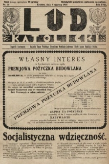 Lud Katolicki : tygodnik ilustrowany : naczelny ogran Polskiego Stronnictwa Katolicko-Ludowego. 1930, nr 23