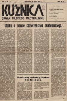 Kuźnica : organ młodego radykalizmu. 1929, nr 1/2