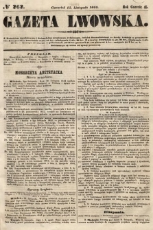Gazeta Lwowska. 1855, nr 262