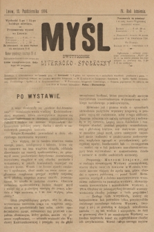 Myśl : dwutygodnik literacko-społeczny. 1894.10.15