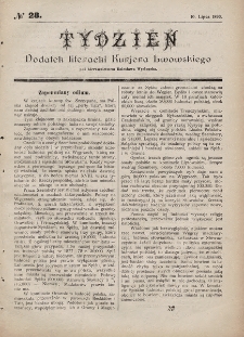 Tydzień : dodatek literacki „Kurjera Lwowskiego”. 1893, nr 28