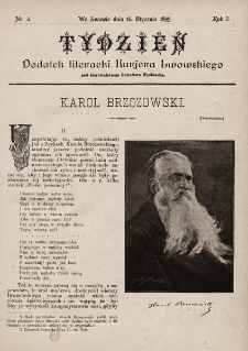 Tydzień : dodatek literacki „Kurjera Lwowskiego”. 1899, nr 3
