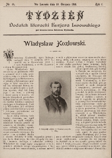 Tydzień : dodatek literacki „Kurjera Lwowskiego”. 1899, nr 34
