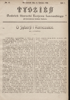 Tydzień : dodatek literacki „Kurjera Lwowskiego”. 1899, nr 53
