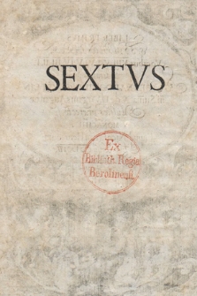 Liber Primus S. Symphoniarum Vocibus VIII. VII. VI. V. IV. III. II. I. Sextus