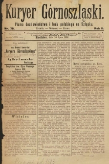 Kuryer Górnoszląski : pismo duchowieństwa i ludu polskiego na Szląsku. 1894, nr 79