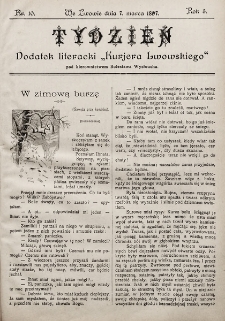Tydzień : dodatek literacki „Kurjera Lwowskiego”. 1897, nr 10