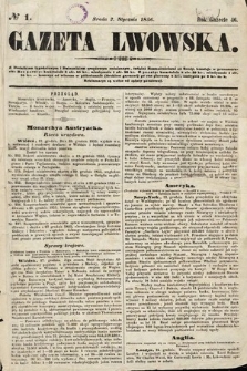 Gazeta Lwowska. 1856, nr 1