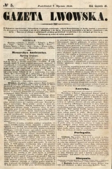 Gazeta Lwowska. 1856, nr 5