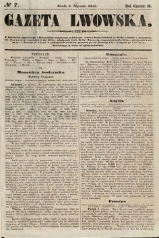 Gazeta Lwowska. 1856, nr 7