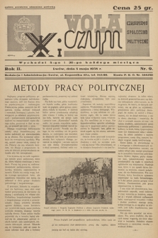 Wola i Czyn : czasopismo społeczno-polityczne. 1938, nr 9