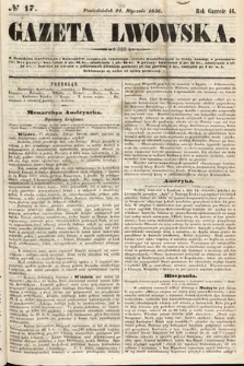 Gazeta Lwowska. 1856, nr 17