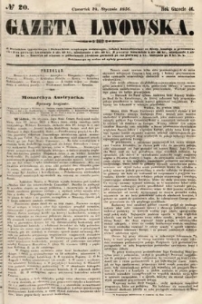 Gazeta Lwowska. 1856, nr 20