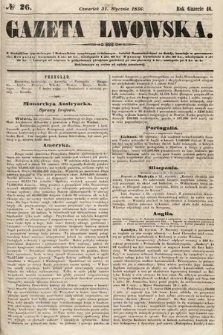 Gazeta Lwowska. 1856, nr 26