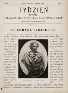 Tydzień : dodatek literacko-naukowy „Kurjera Lwowskiego”. 1902, nr 2