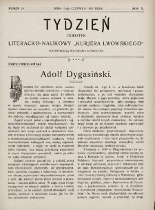 Tydzień : dodatek literacko-naukowy „Kurjera Lwowskiego”. 1902, nr 24