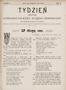 Tydzień : dodatek literacko-naukowy „Kurjera Lwowskiego”. 1902, nr 26