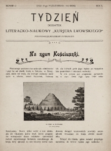 Tydzień : dodatek literacko-naukowy „Kurjera Lwowskiego”. 1902, nr 42