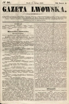 Gazeta Lwowska. 1856, nr 36