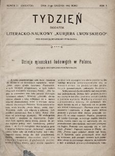 Tydzień : dodatek literacko-naukowy „Kurjera Lwowskiego”. 1902, nr 53