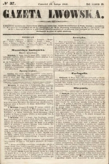 Gazeta Lwowska. 1856, nr 37