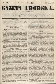 Gazeta Lwowska. 1856, nr 39