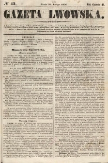 Gazeta Lwowska. 1856, nr 42