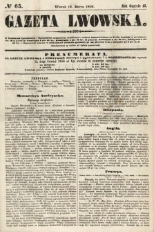 Gazeta Lwowska. 1856, nr 65