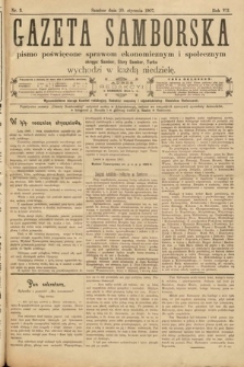 Gazeta Samborska : pismo poświęcone sprawom ekonomicznym i społecznym okręgu: Sambor, Stary Sambor, Turka. 1907, nr 3