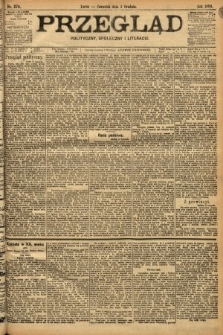 Przegląd polityczny, społeczny i literacki. 1898, nr 274