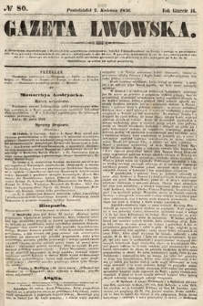 Gazeta Lwowska. 1856, nr 80