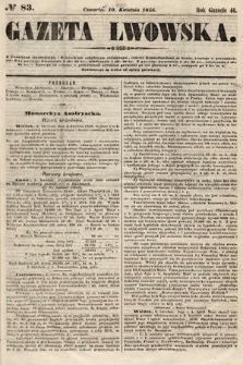 Gazeta Lwowska. 1856, nr 83