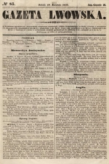 Gazeta Lwowska. 1856, nr 85
