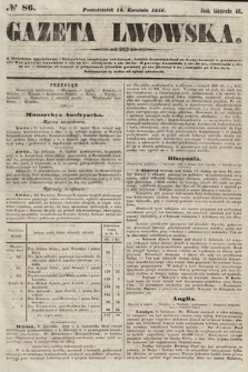 Gazeta Lwowska. 1856, nr 86