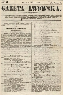 Gazeta Lwowska. 1856, nr 87