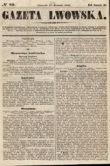 Gazeta Lwowska. 1856, nr 89