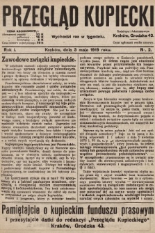Przegląd Kupiecki. 1919, nr 2