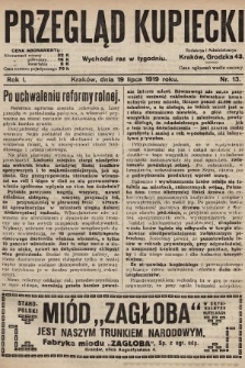 Przegląd Kupiecki. 1919, nr 13