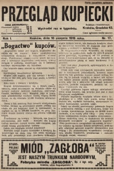 Przegląd Kupiecki. 1919, nr 17