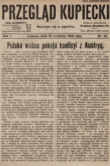 Przegląd Kupiecki. 1919, nr 22