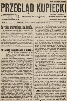 Przegląd Kupiecki. 1919, nr 31