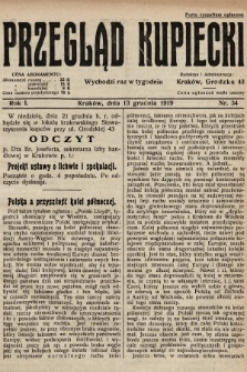Przegląd Kupiecki. 1919, nr 34