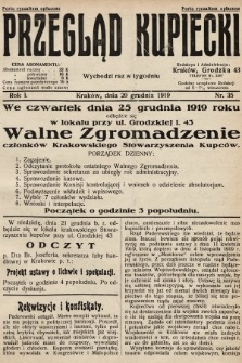 Przegląd Kupiecki. 1919, nr 35