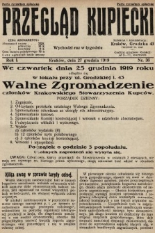 Przegląd Kupiecki. 1919, nr 36