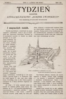 Tydzień : dodatek literacko-naukowy „Kurjera Lwowskiego”. 1906, nr 6