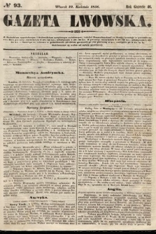 Gazeta Lwowska. 1856, nr 93
